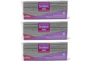 Sculpey® Premo™ Polymer Clay Gray Granite 8 Ounce (Pack of 3)