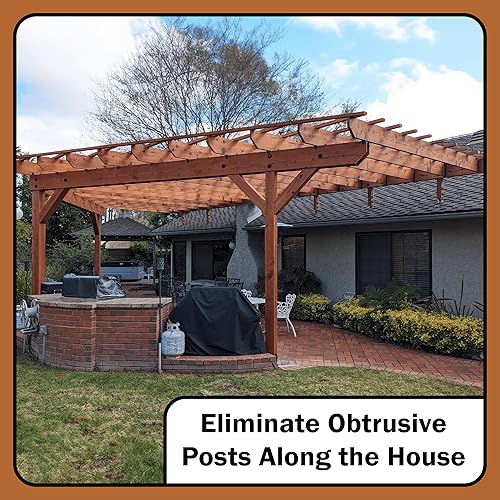 Miniatura 4 de The Official Patio Roof Riser - Soporte de poste - Diseñado y aprobado por código - Fabricado en los Estados Unidos - Herrajes para pérgola