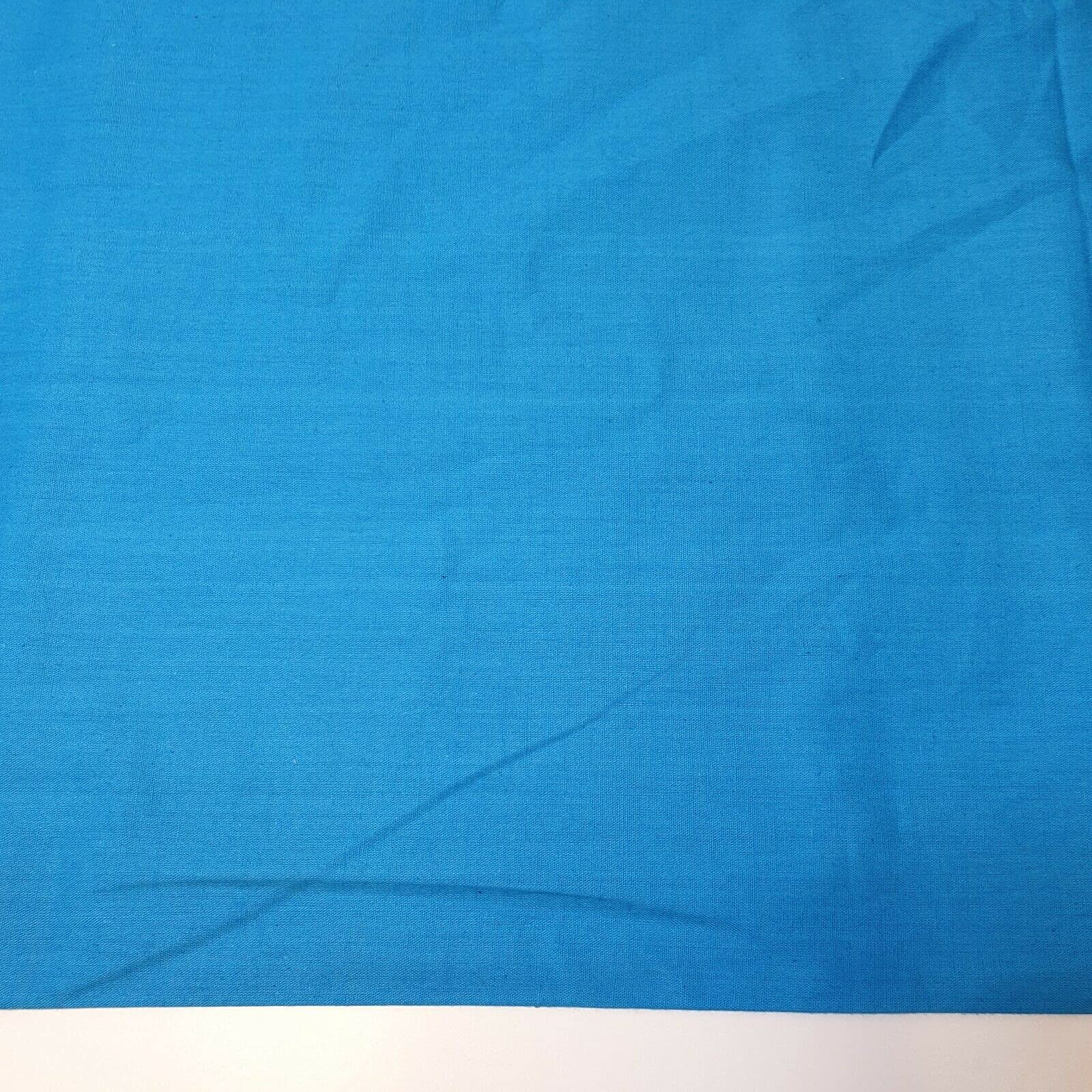 Tessuto Janak, 100% cotone, larghezza 112 cm, tinta unita, colore: turchese
