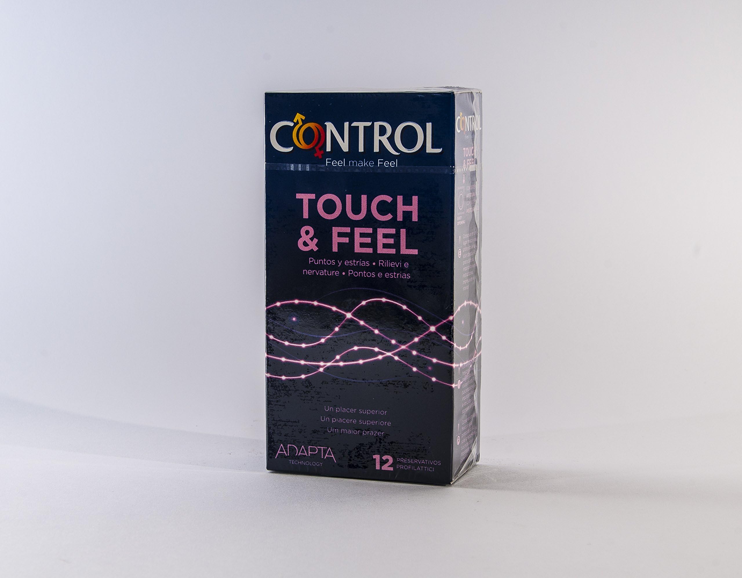 Control «Le Climax» Touch & Feel : 12 Ribbed, Dotted & Shaped Condoms