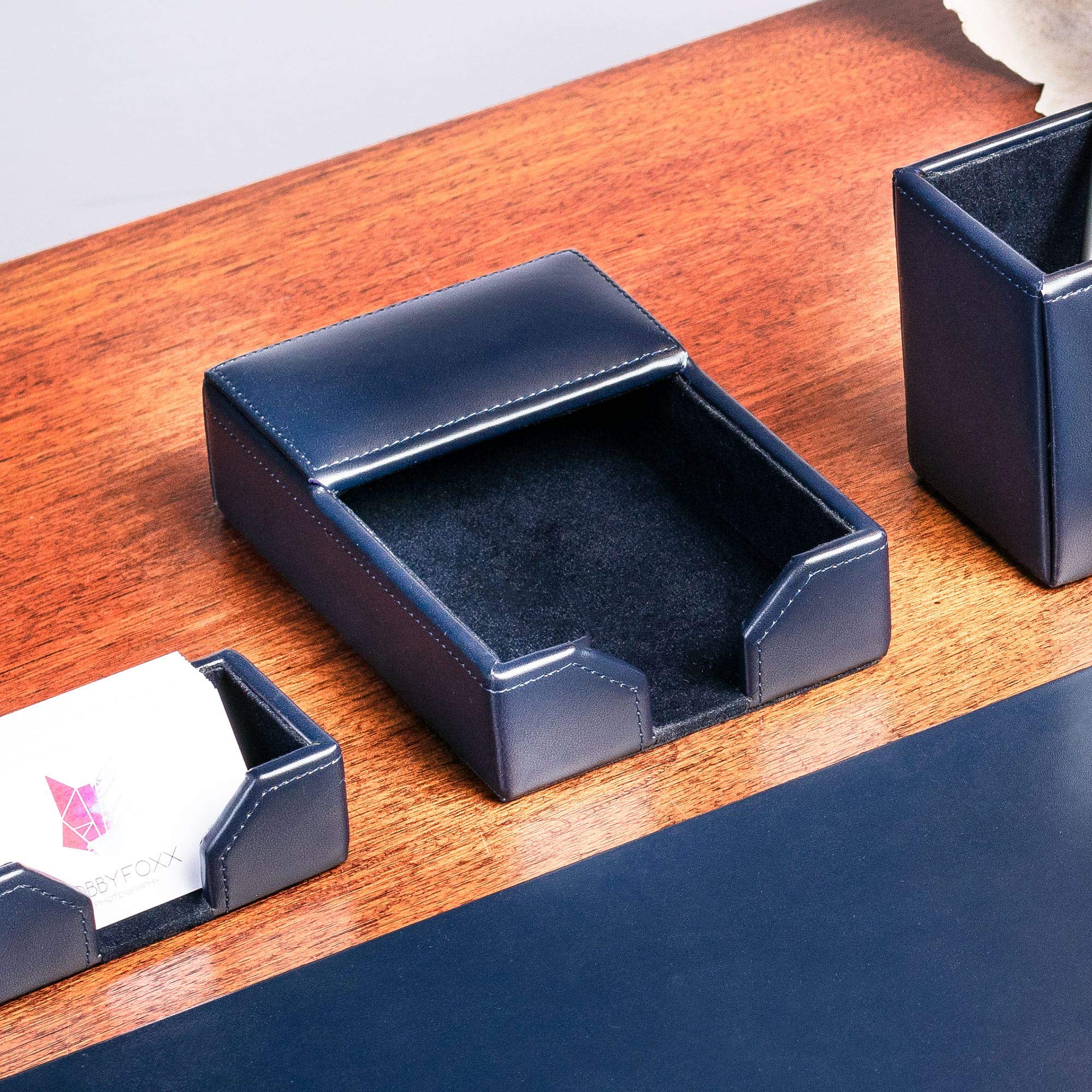 Dacasso A5009 - Soporte para notas, 7 x 4.75 x 1.75, color azul marino