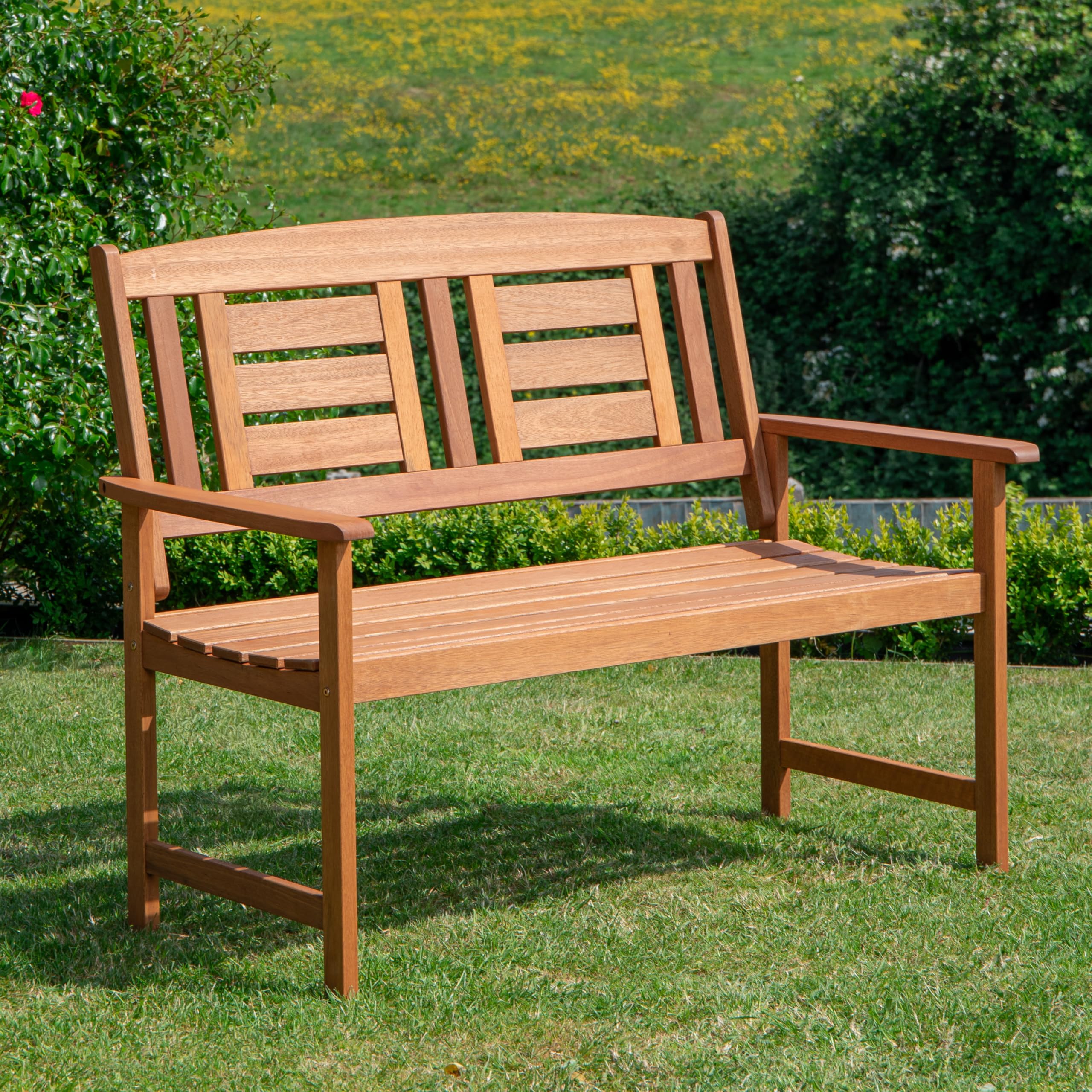 Samuel ALEXANDER Hawkshead 2 Seater Outdoor Wooden Garden Patio Bench