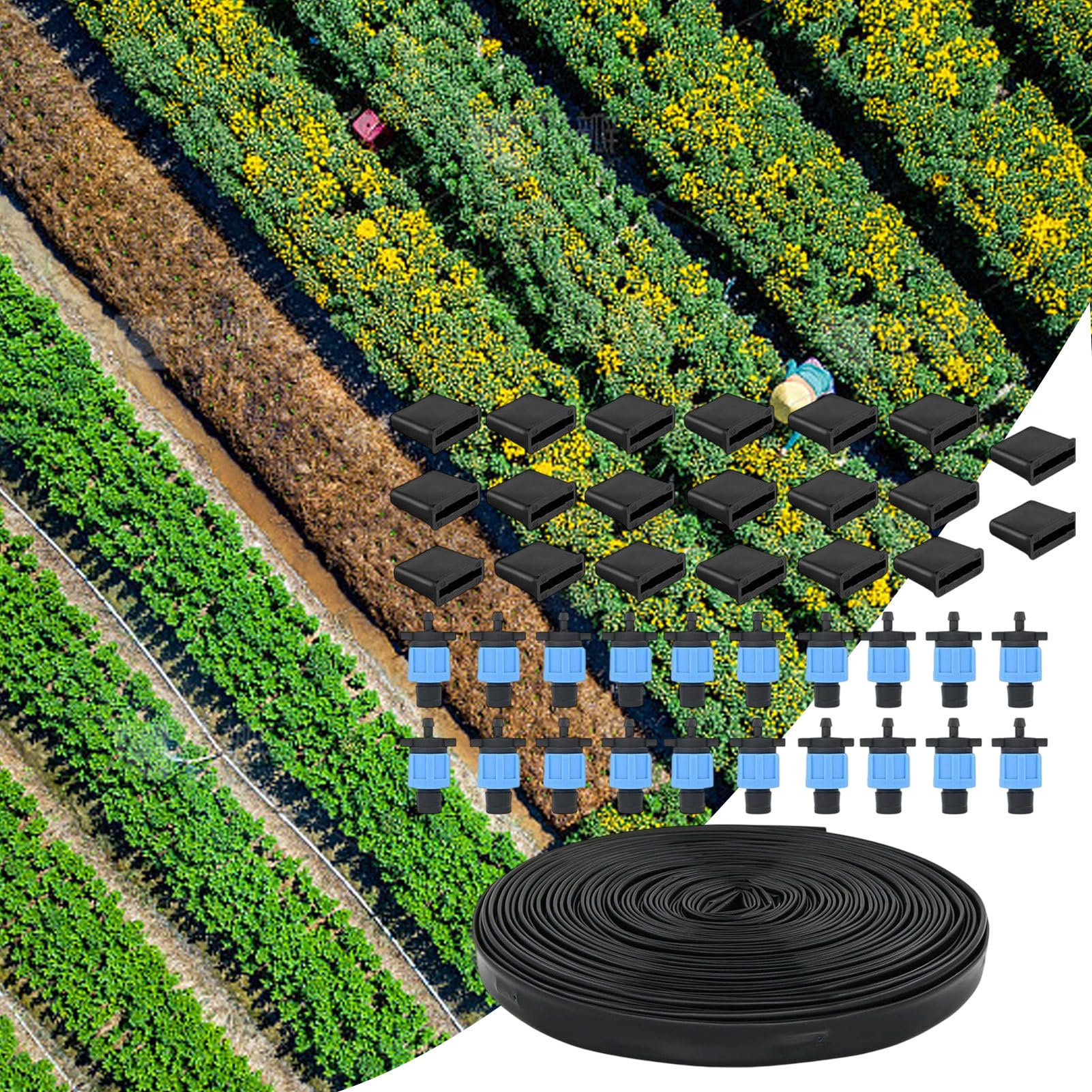 di irrigazione per giardino, di irrigazione a goccia | di irrigazione a goccia regolabili,Senti da giardinaggio resistenti alle intemperie per orto, cura per