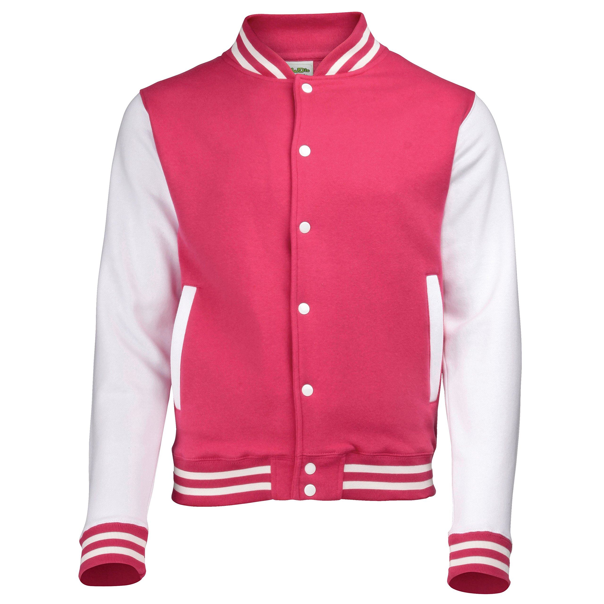 Edward Sinclair | Named | 12-13YRS | HOT Pink & White Sleeves Varsity Jacket with Name