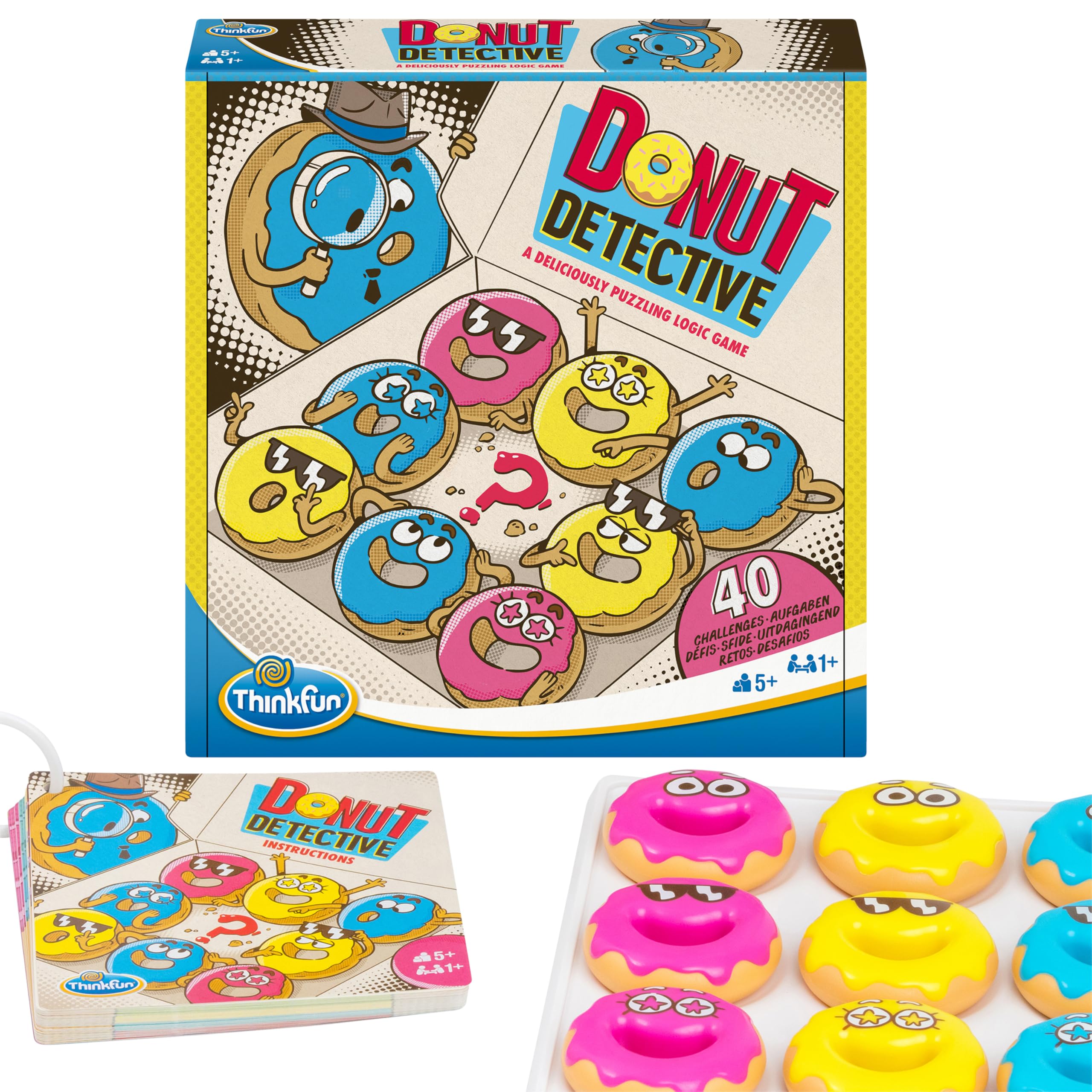 ThinkFun -76652 -Donut Detective - EIN köstlich kniffliges Logikspiel