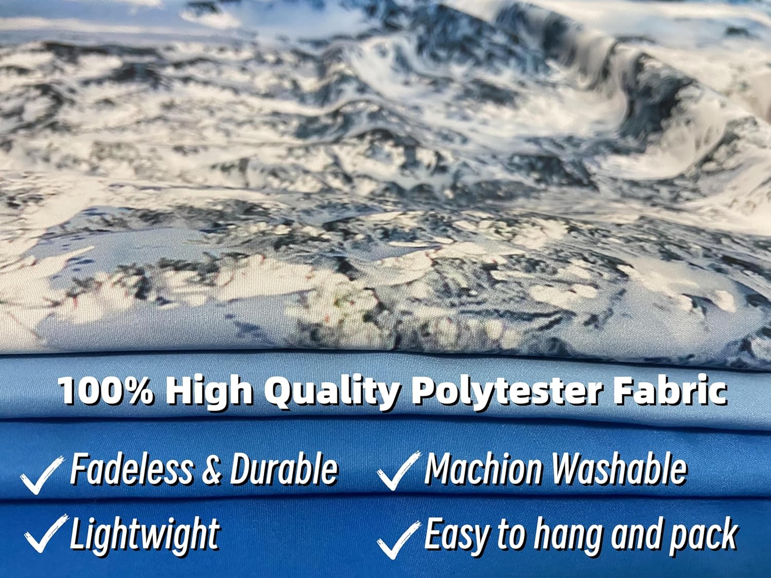 Loccor Winter Tapestry Winter Mountain Tapestry 120x80 Inches White Pine Trees Scene Wall Hanging Nature Landscape Tapestries New Year Christmas Extra Large Wall Art Home Decor for Bedroom Living Room