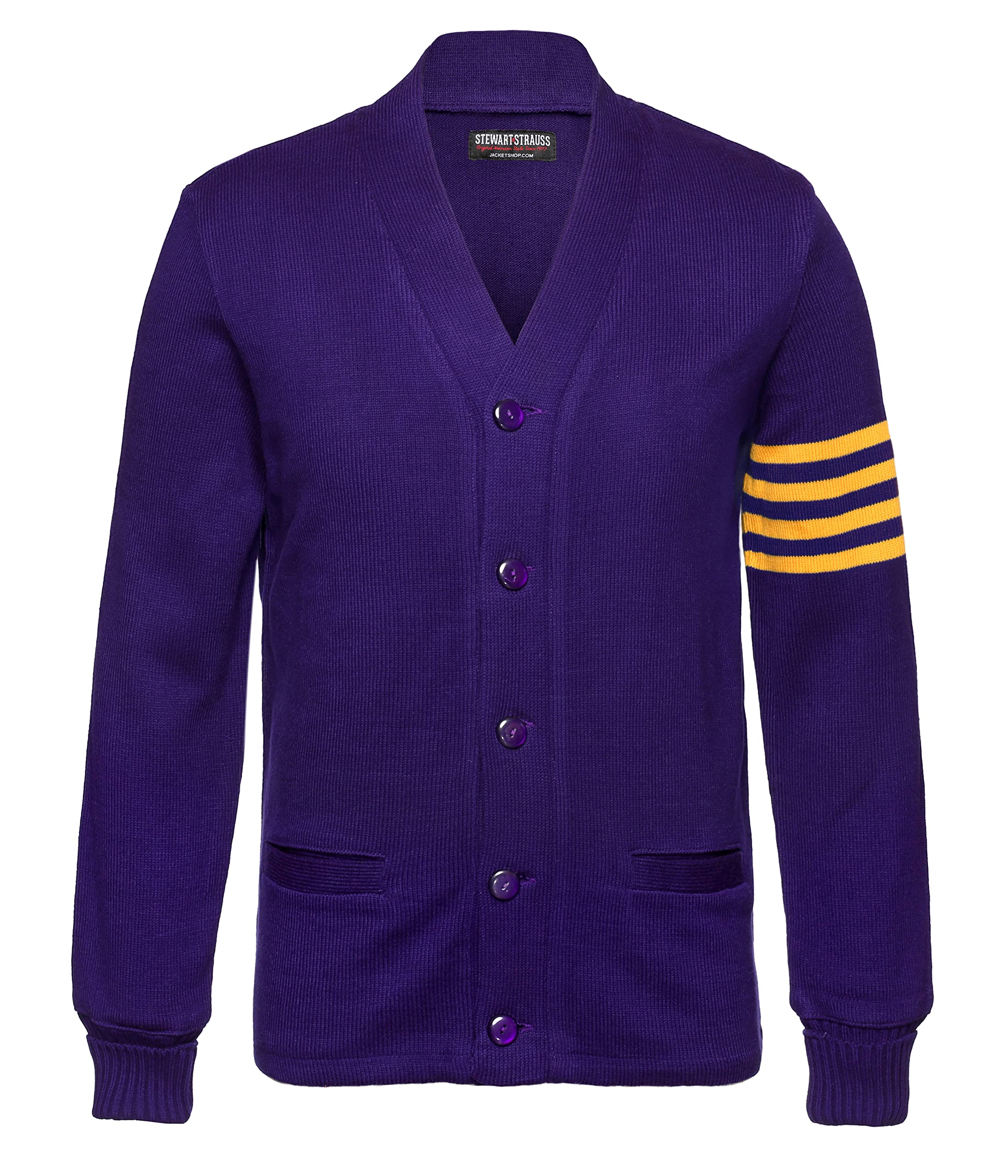 Stewart &amp; Strauss Cardigan Varsity Letter Sweater