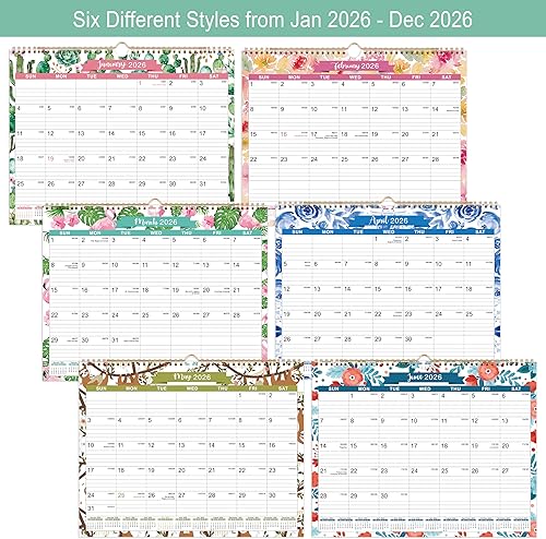 Miniatura 5 de Calendario de pared 2024  Calendario de pared grande 2024 de enero de 2024 a diciembre de 2024 con fechas julianas, 15 x 11.5 pulgadas,