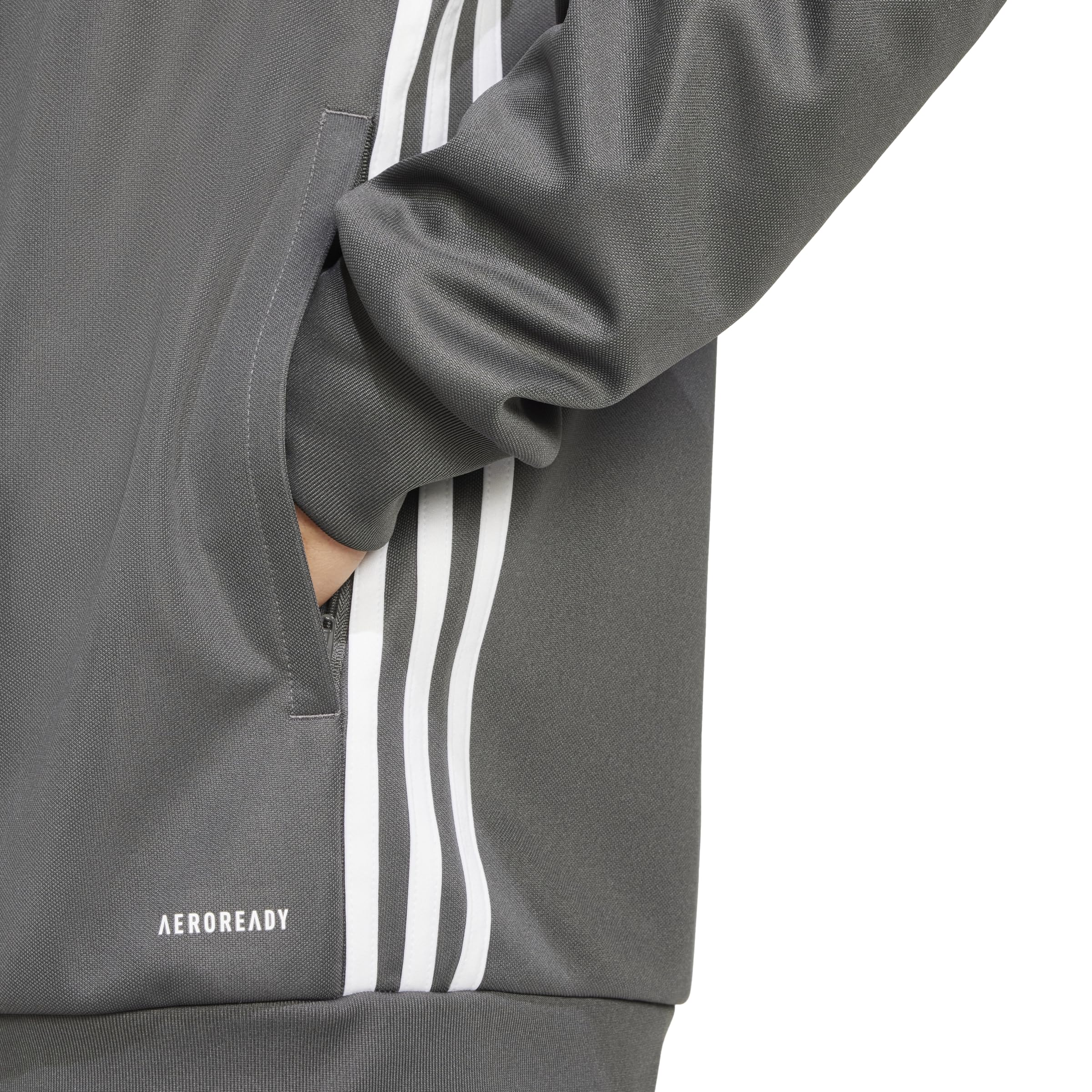 adidas Męska kurtka treningowa Tiro 25 Essentials, Szary Sześć/Biały, XL