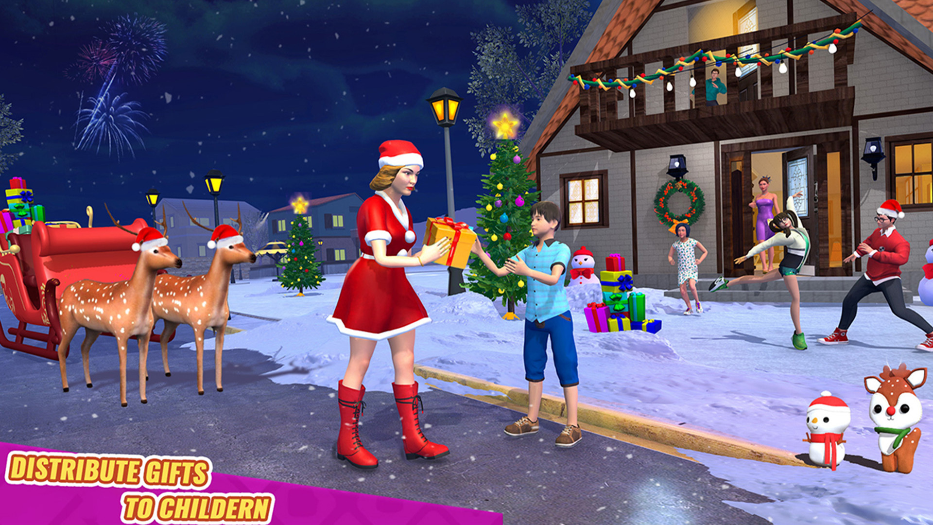 Virtual Santa Mommy Free Christmas Gift Games Santa Gift Delivery to