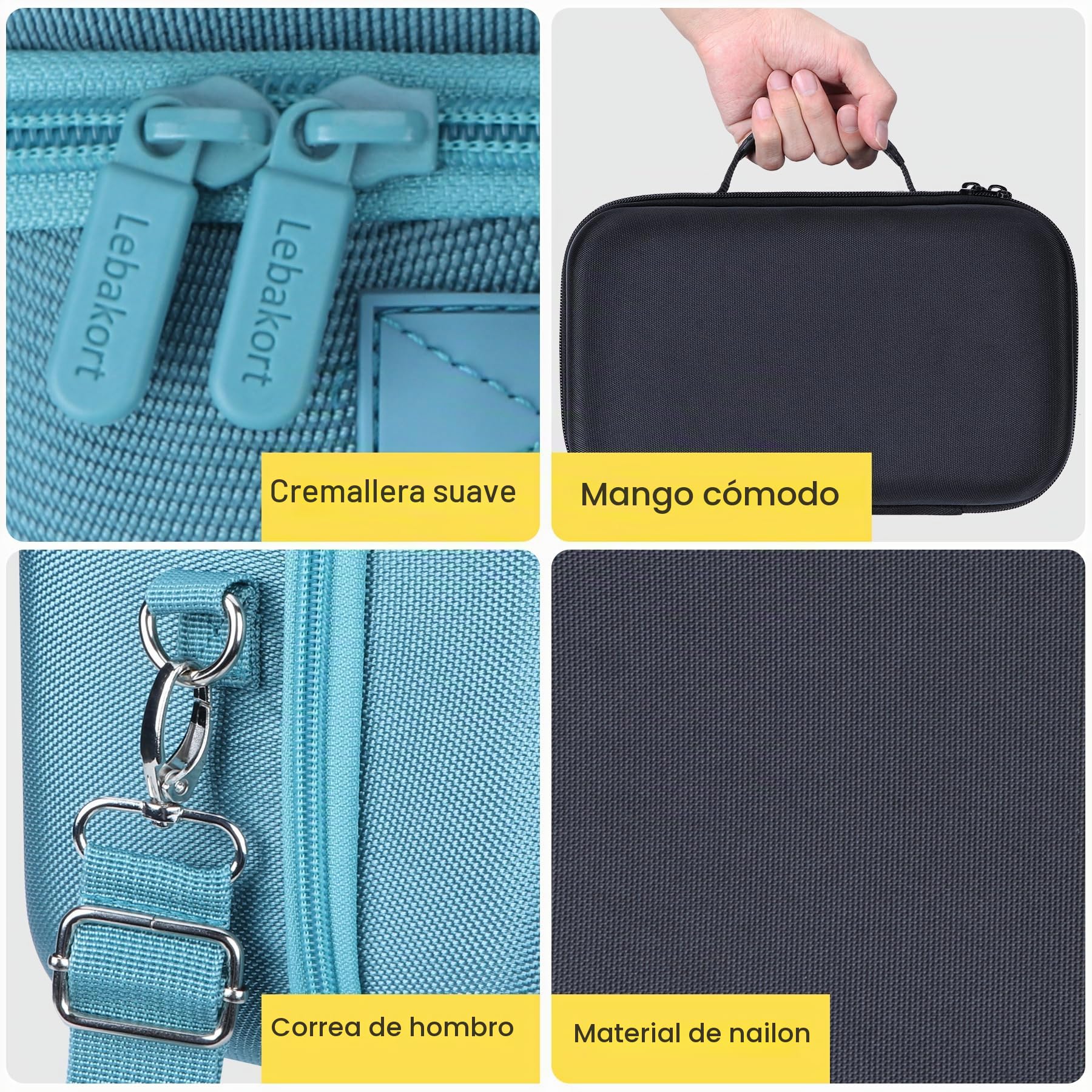 Lebakort Duro Caja Estuche Funda para Bose SoundLink MAX Altavoz portátil Gran Altavoz Bluetooth Resistente al Agua (Estuche Negro)