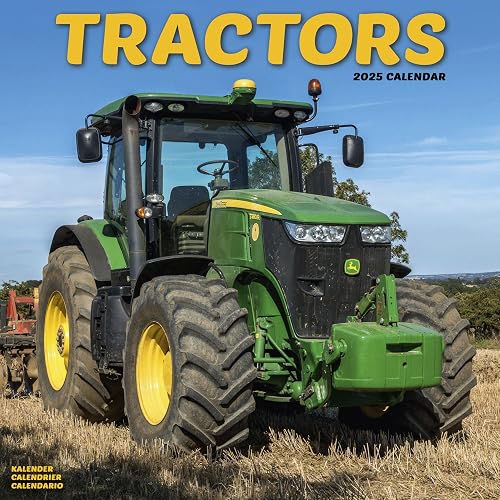 Tractors 2025 Square Wall Calendar | Farm, Transport Calendar ENGLISH EDITION: Original Avonside-Kalender [Mehrsprachig] [Kalender]