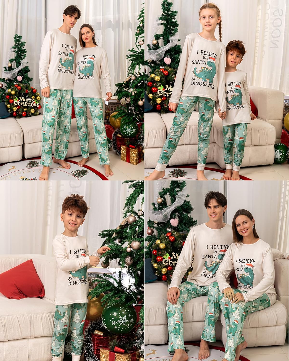 Rnxrbb 2025 Family Christmas Pajamas Matching Sets Holiday Xmas Christmas Pjs Jammies for Women Men Couples Adult Kids - Image 5