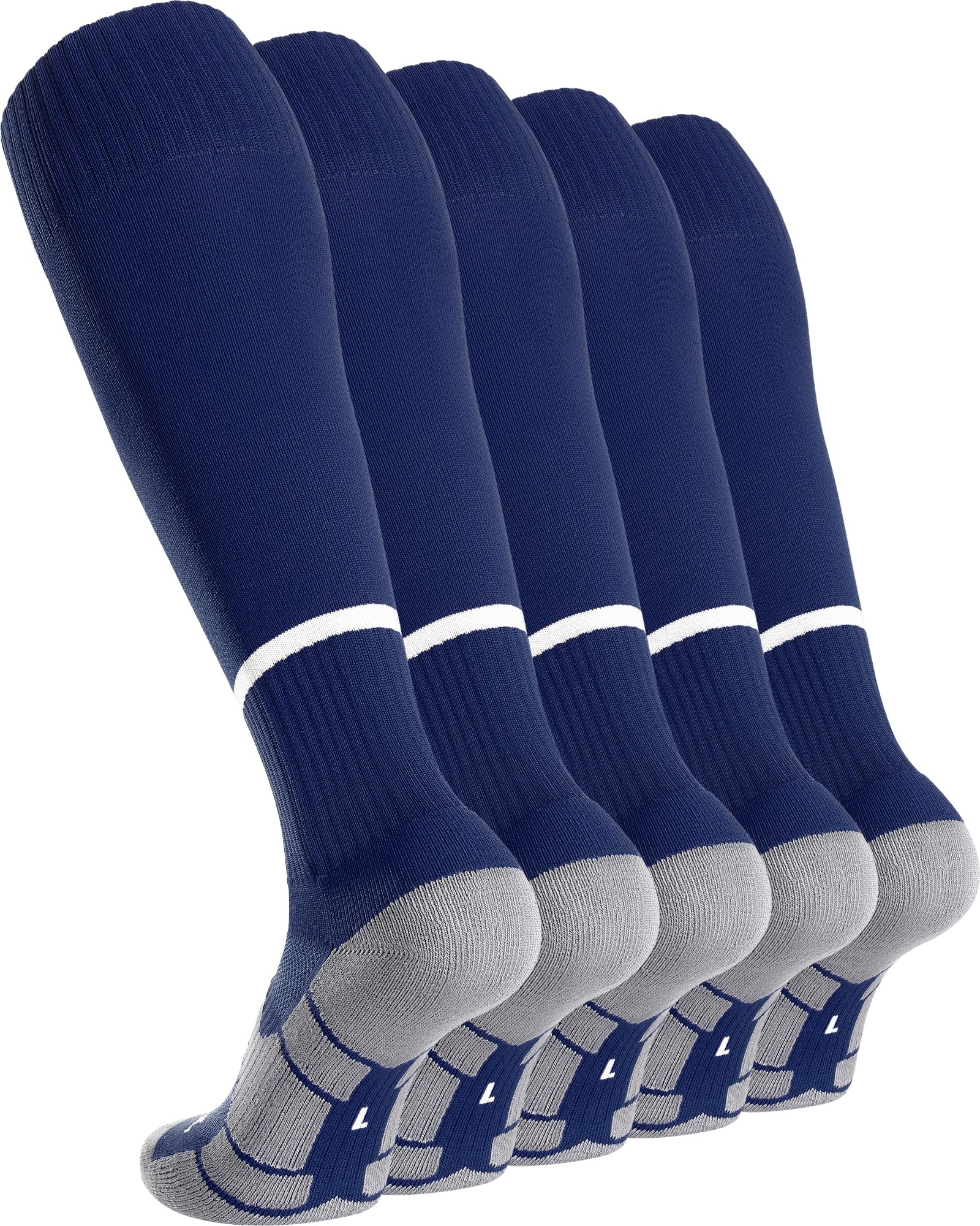 APTESOL Soccer Socks Knee High Team Sport Socks for Kids Youth Adult