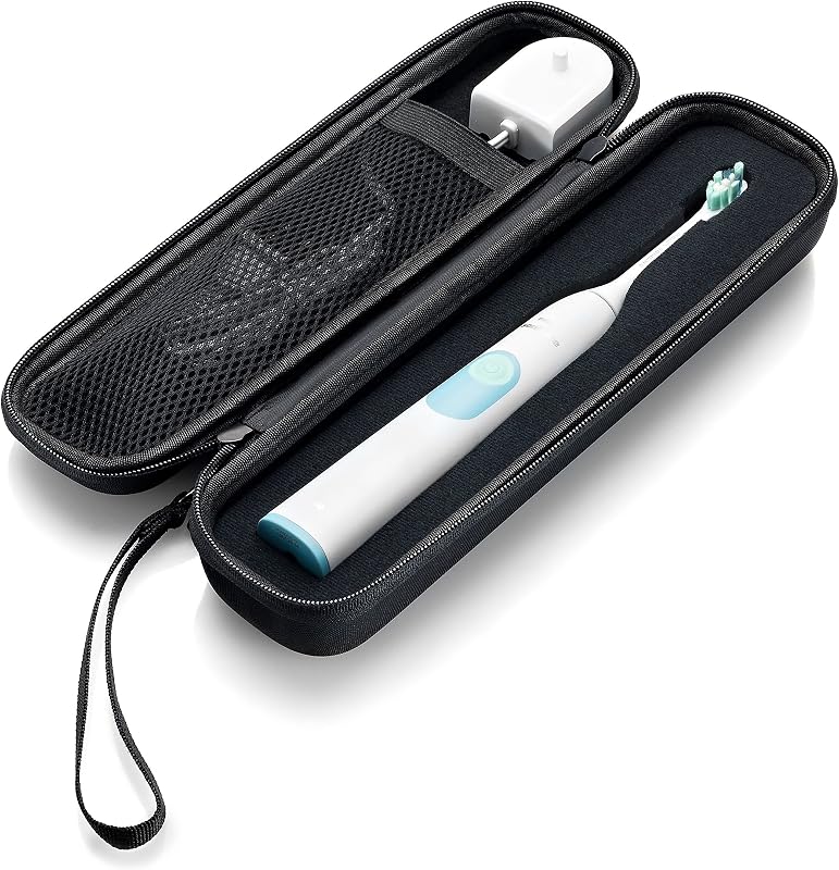 caseling Toothbrush Case Fits Philips Sonicare ProtectiveClean 5300, 6100 & 5100 - Hard Portable Travel Holder with Custom Foam Cutout.