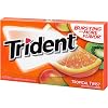 Trident Sugarless Gum, Tropical Twist, 14-Count Packages Pack of 15