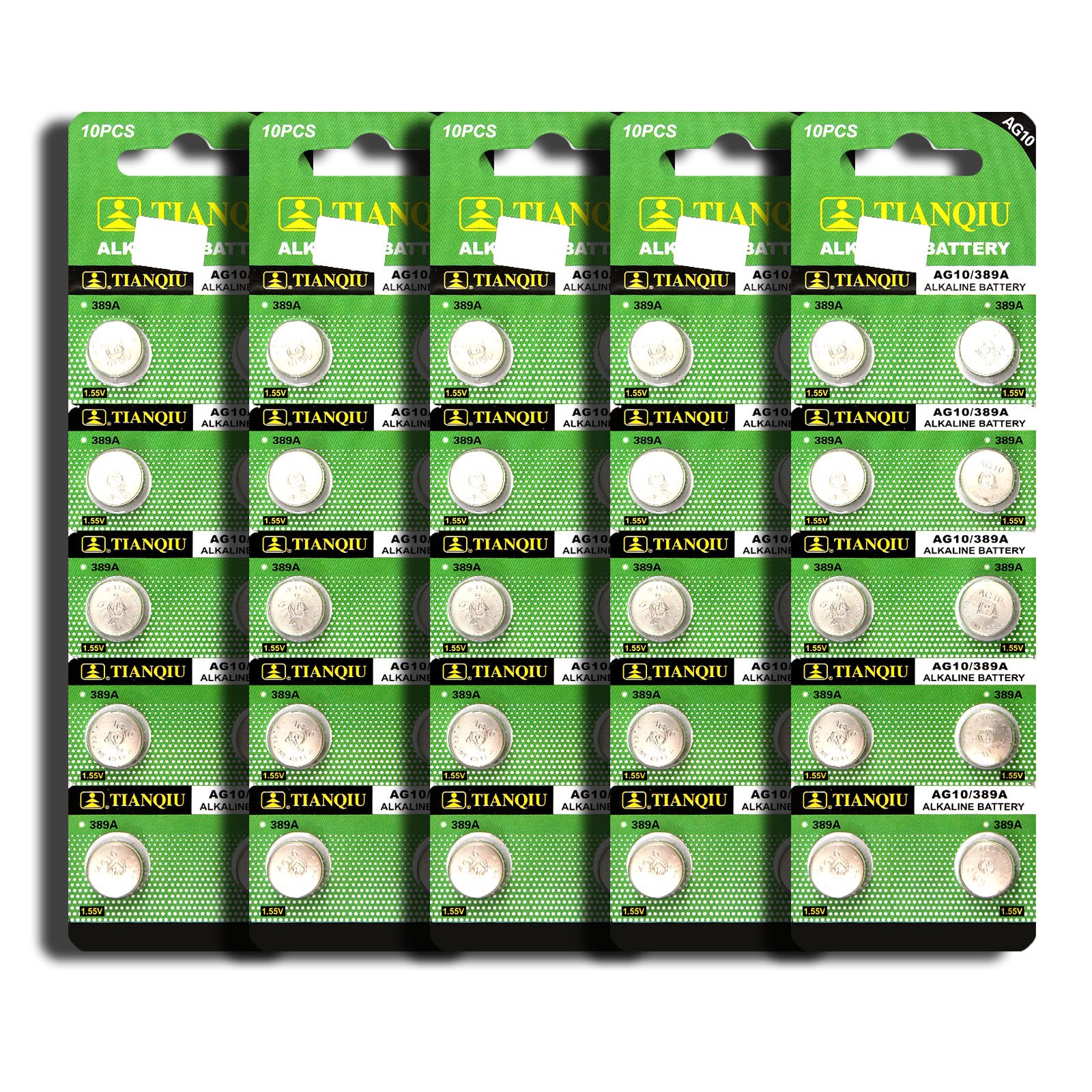 AG10 389A LR1130 LR54 L1131 SR1130 Button Cell Batteries [Pack of 50]