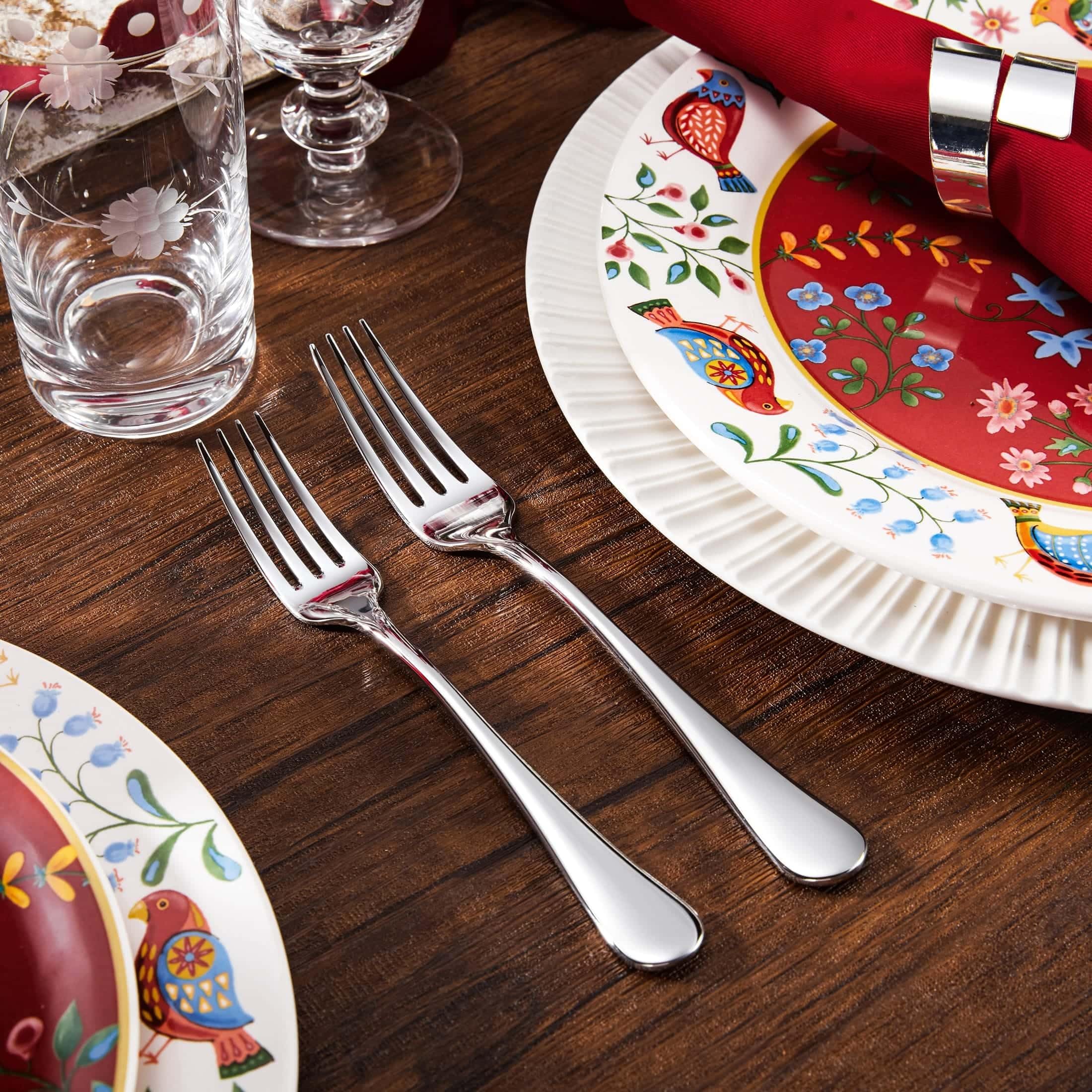 Royalrose Premium Aria 8 Inch Silverware Forks Set of 4 (4, Dinner Forks) — Amazon image 4