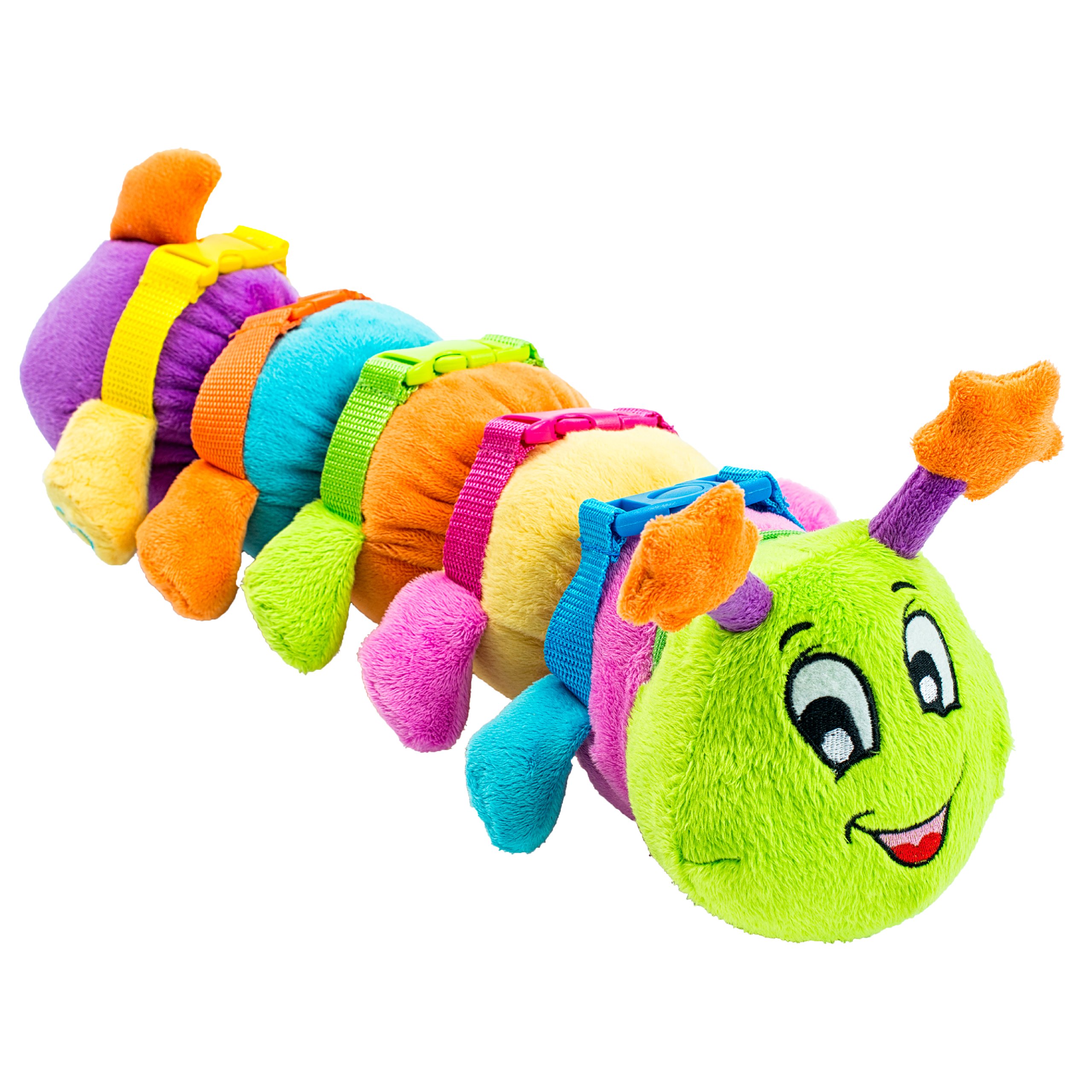 Buckle ToysBentley Caterpillar - Toddler Activity - Fine Motor Skill Development - Counting and Color Recognition