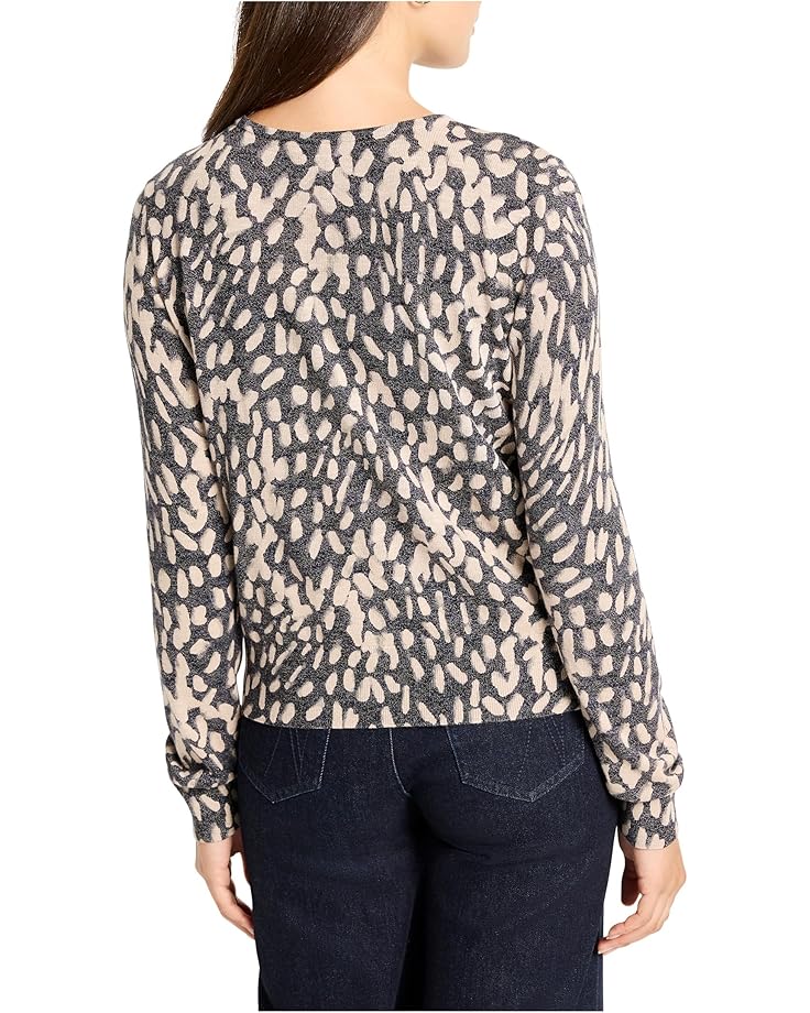 NIC+ZOE Petite Wild Dot Buttoned Up Pullover Sweater - #3 of 4