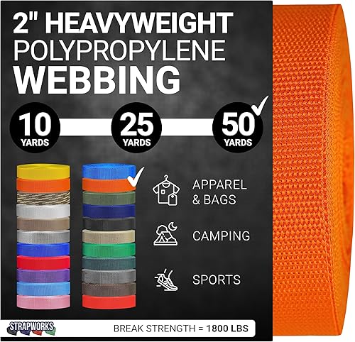 Vista 9 de Strapworks Correas de polipropileno pesado: correas de polietileno resistentes para reparación de equipos de bricolaje al aire libre Negro