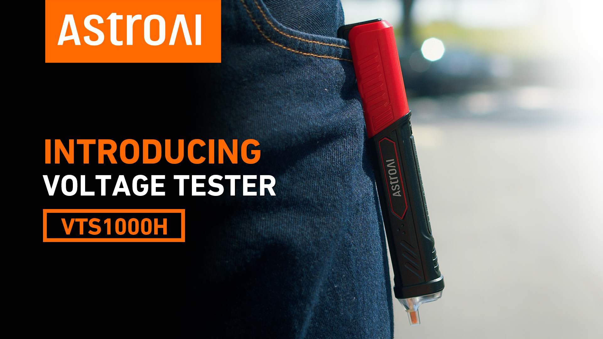 Image of AstroAI VTS1000H Voltage Tester with Screwdriver, Non-Contact Electrical Tester, Dual Range AC 12V /70V-1000V, Live Wire Test, Wire Breakpoint Finder, Audible Alarm, LCD Percentage Display, Red