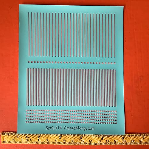 Miniatura 3 de Syn's #14 - Serigrafía geométrica de rayas y puntos para manualidades de arcilla polimérica + medios mixtos