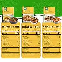 Vista 2 de Ashoka Meals 1932, kit de comida para calentar y comer, favoritos de los clientes, certificado Kosher, paquete variado a base de plantas, comida