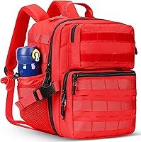 Vista 11 de Mini mochila táctica de 9L para hombres y mujeres, mochila táctica militar pequeña para deportes, gimnasio, senderismo, viajes, camping, Verde Verde