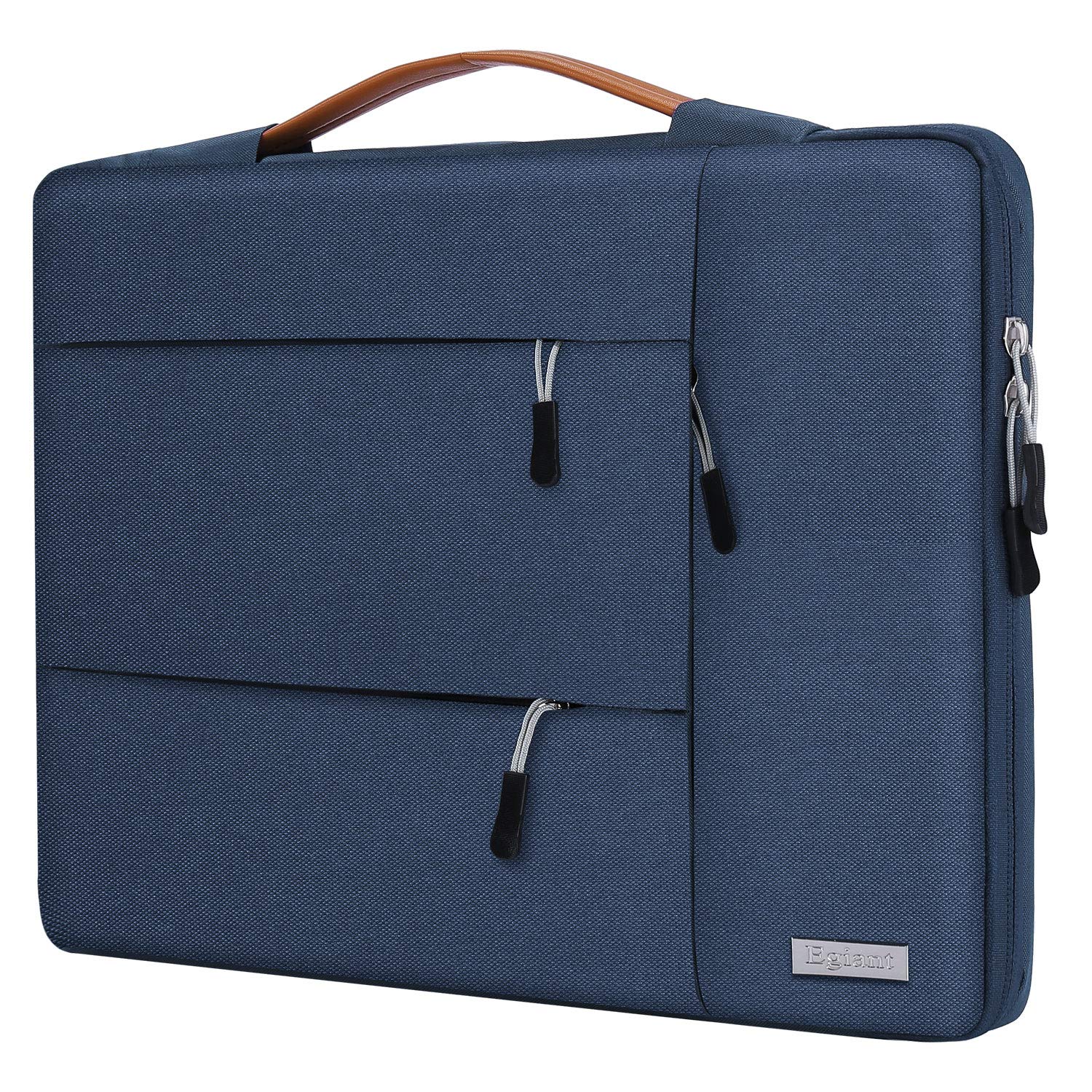 Egiant 15 inch Laptop Sleeve Case,360° Protective Shockproof Handbag for MacBook pro 15 Retina,MacBook pro 15 Touch Bar,2019 Mac pro 16,XPS 15,15 inch Surface Laptop 3,with 3 Accessory Pocket - Blue