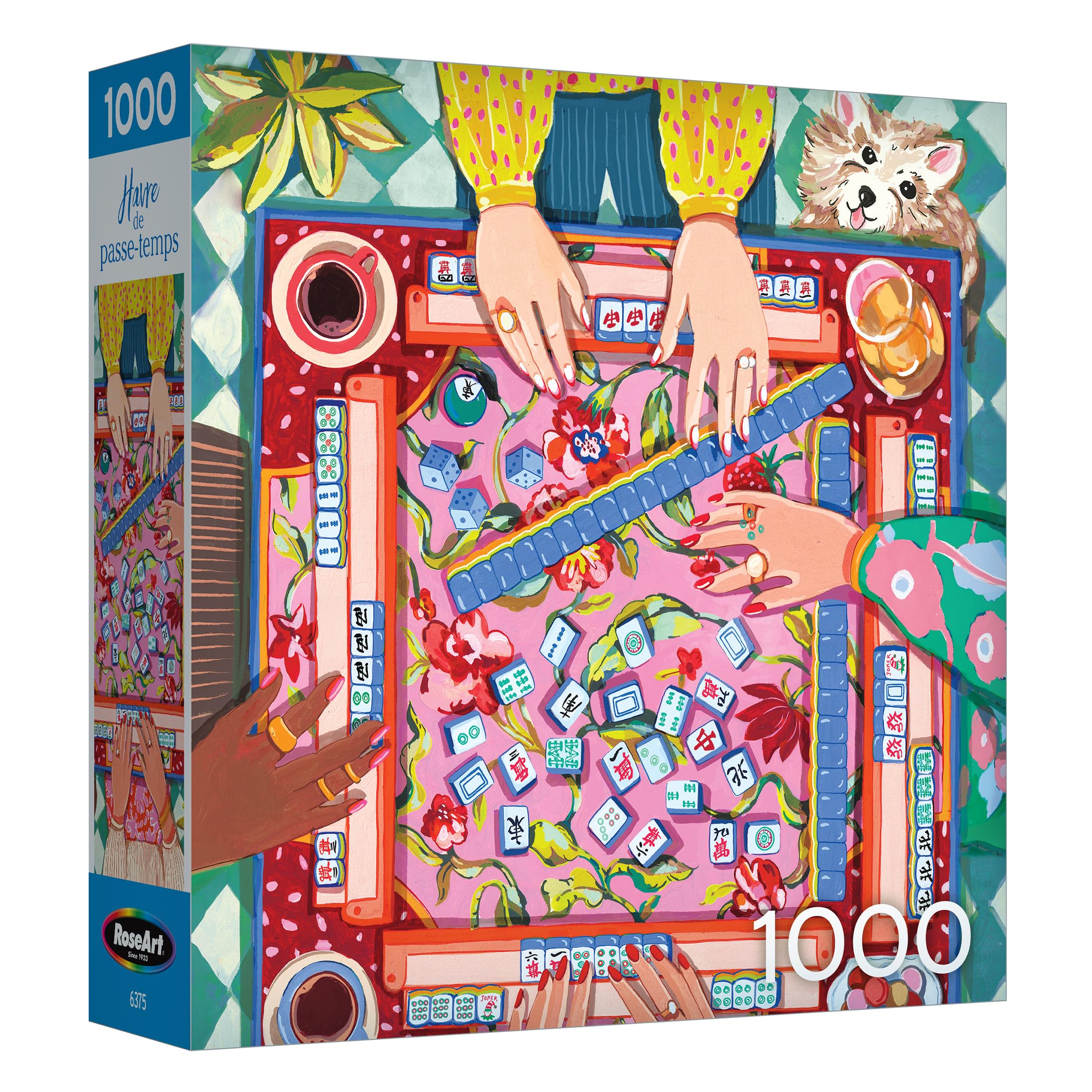 Hobby Haven Modern Mahjong 1000 Piece Jigsaw Puzzle | 19.25" x 26.625" Finished Size, Fully Interlocking Pieces, Bonus Poster Included, Made in USA