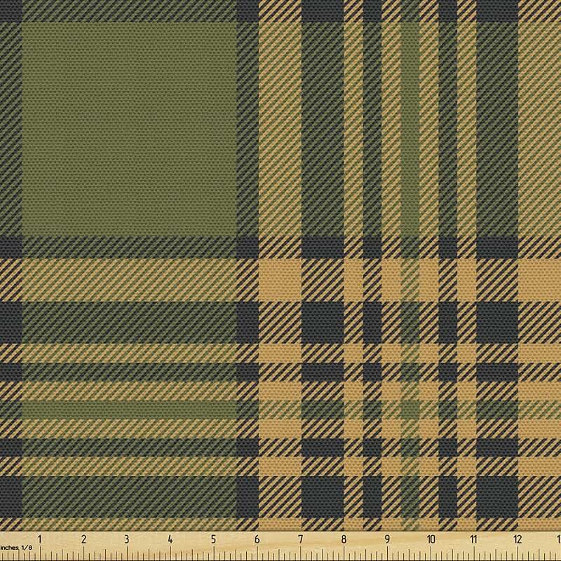 Plaid Upholstery Fabric