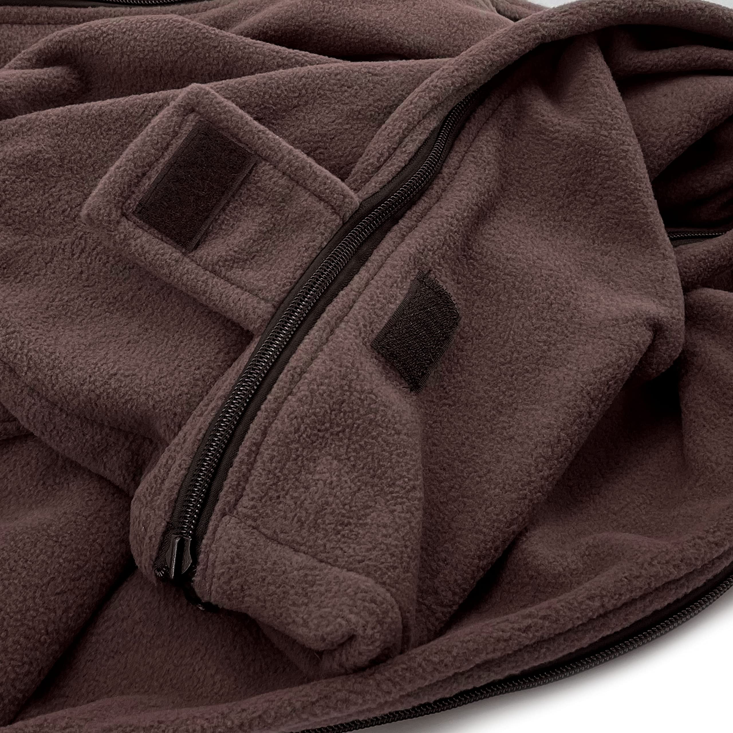 Alephnull Sac de couchage en polaire pour randonnée, camping