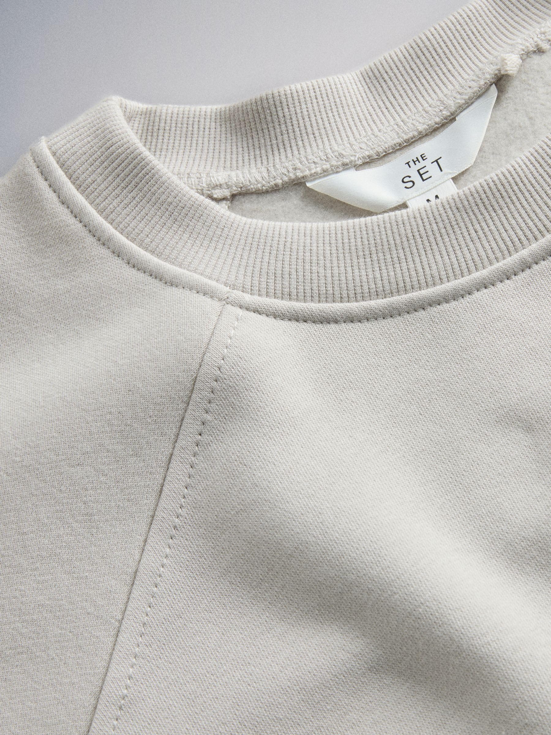 THE SET Donne Confezione da 3 Felpe con Maniche Raglan