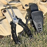 Vista 7 de TRUSCEND Alicates de pesca prácticos bloqueables con mango ergonómico innovador, herramienta de pesca recubierta de teflón resistente a la corrosión