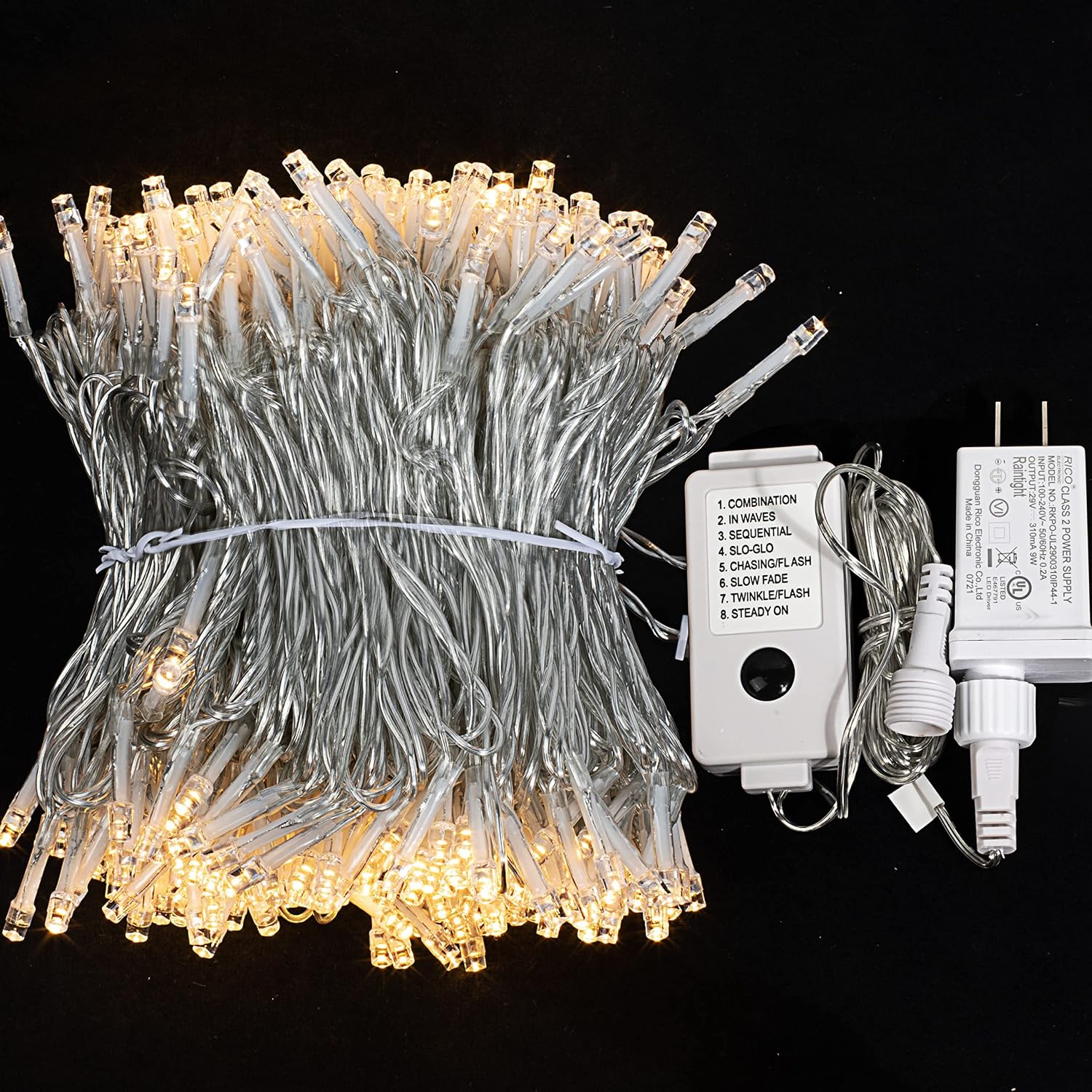 400 LED String Lights, 141.1Ft Xmas String Light 8 Modes Plug-in Waterproof Mini Lights for Indoor and Outdoor, Holiday Christmas Tree Wedding Party Bedroom Decorations ( Warm White )