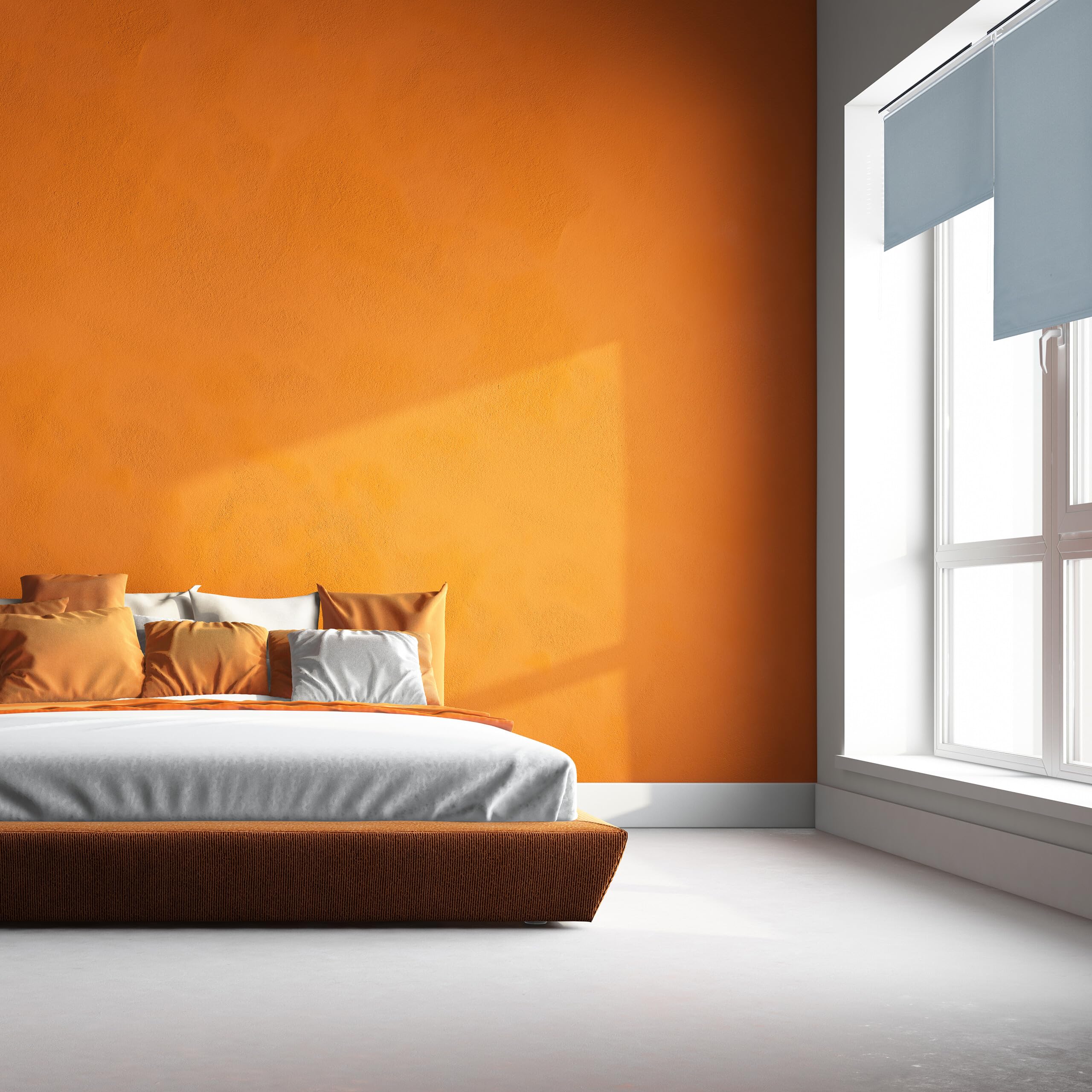 Relaxdays rolgordijn verduisterend, zonder boren, klemmen, 80 x 160 cm, stofbreedte 76 cm, raamverduistering, grijs