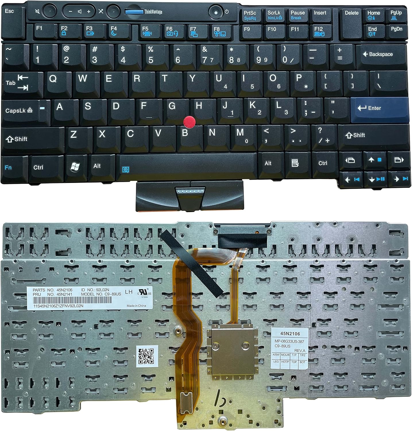 keyboard go go go Replacement for Lenovo Thinkpad - T410 T410S T410i T420 T420S T420i T400S Laptop T510 T510i T520 T520i X220 X220T X220s X220i W510 W520 Without Backlit US Layout, Black