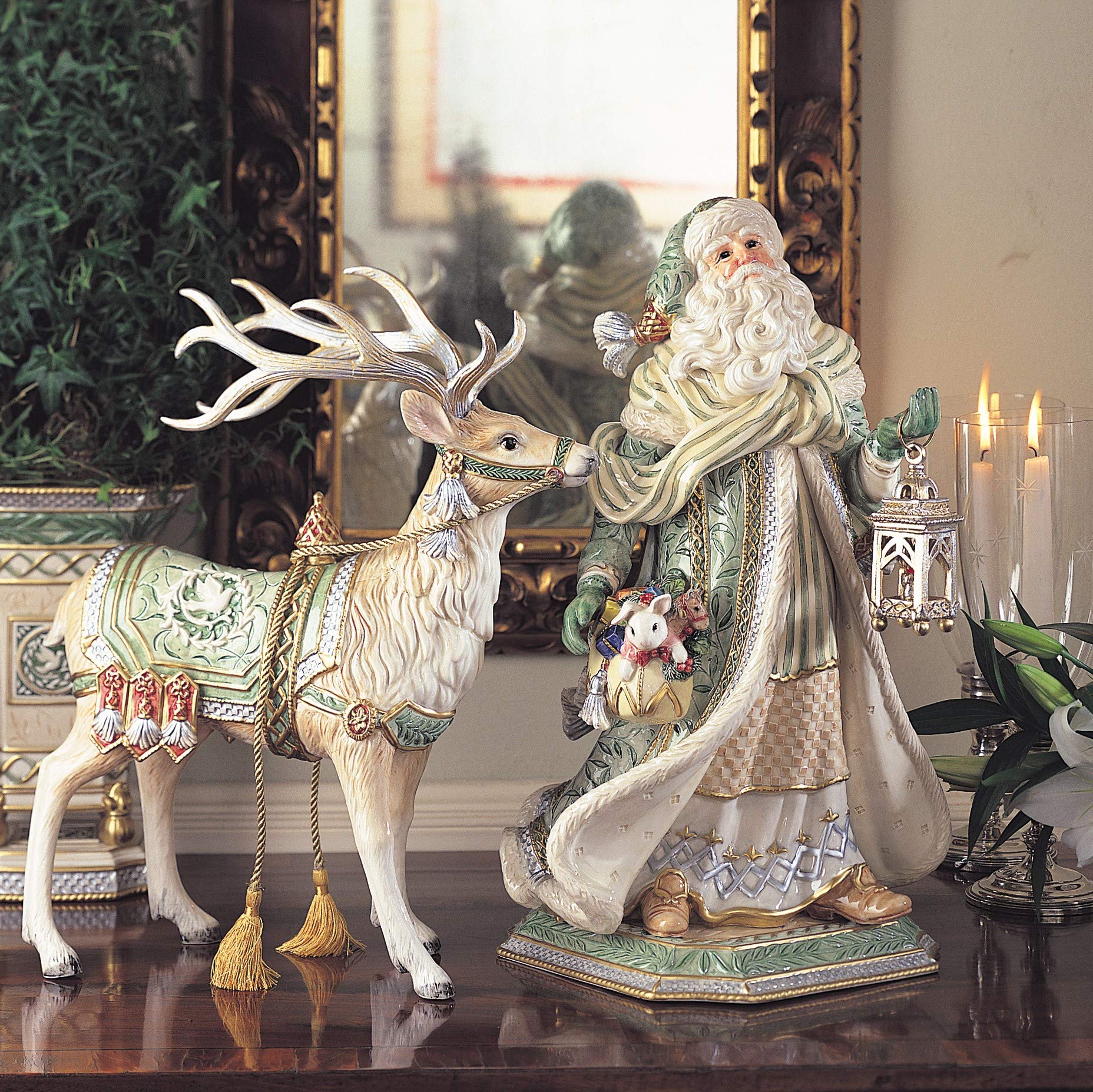 Amazon.com: Georgian Holiday Collection, Santa Figurine, Large