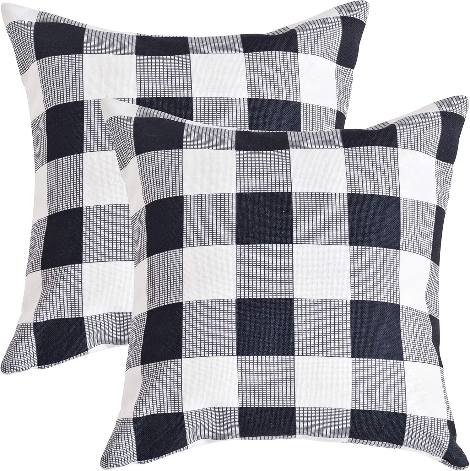 checkered outdoor pillows