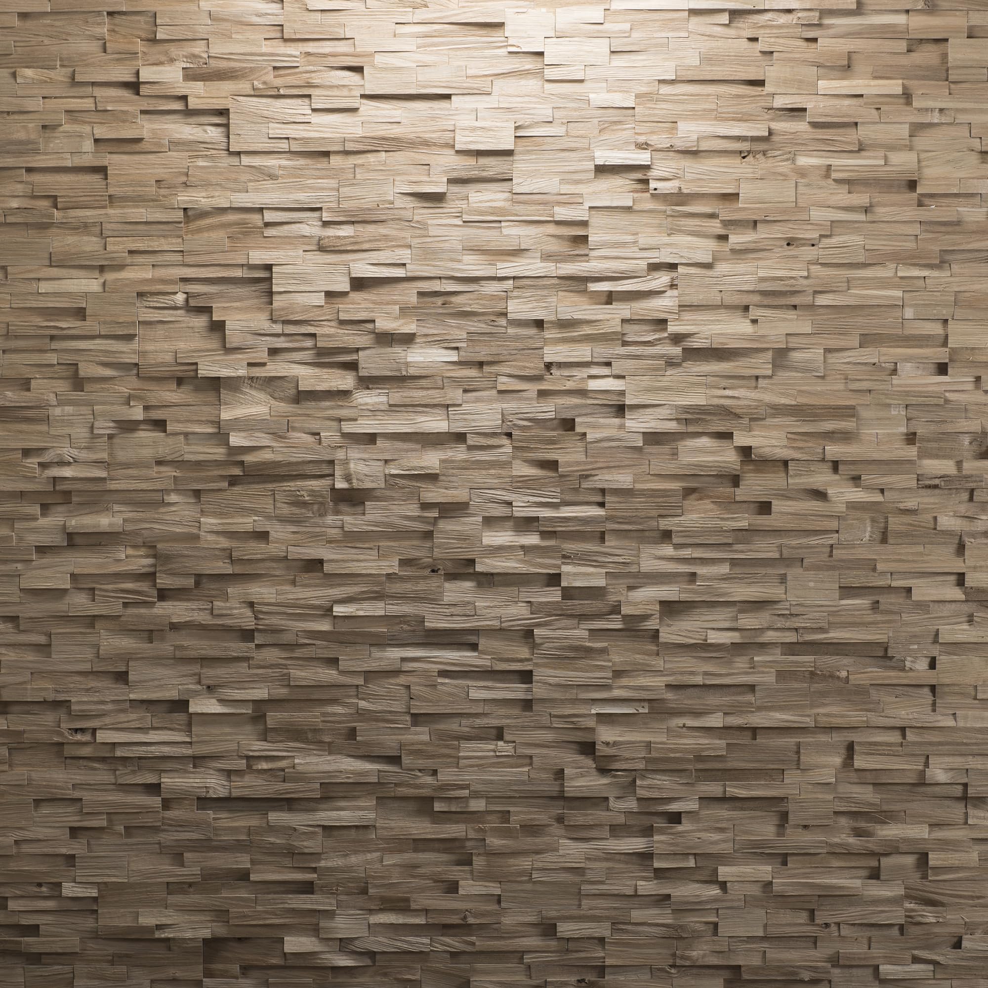 Drewniana okładzina ścienna o wyglądzie 3D, naturalne panele ścienne z drewna dębowego, dekoracja ścienna, drewniana okładzina, projekt ściany drewnianej według modelu Wooden Wall Design Deja vu (1 m²)