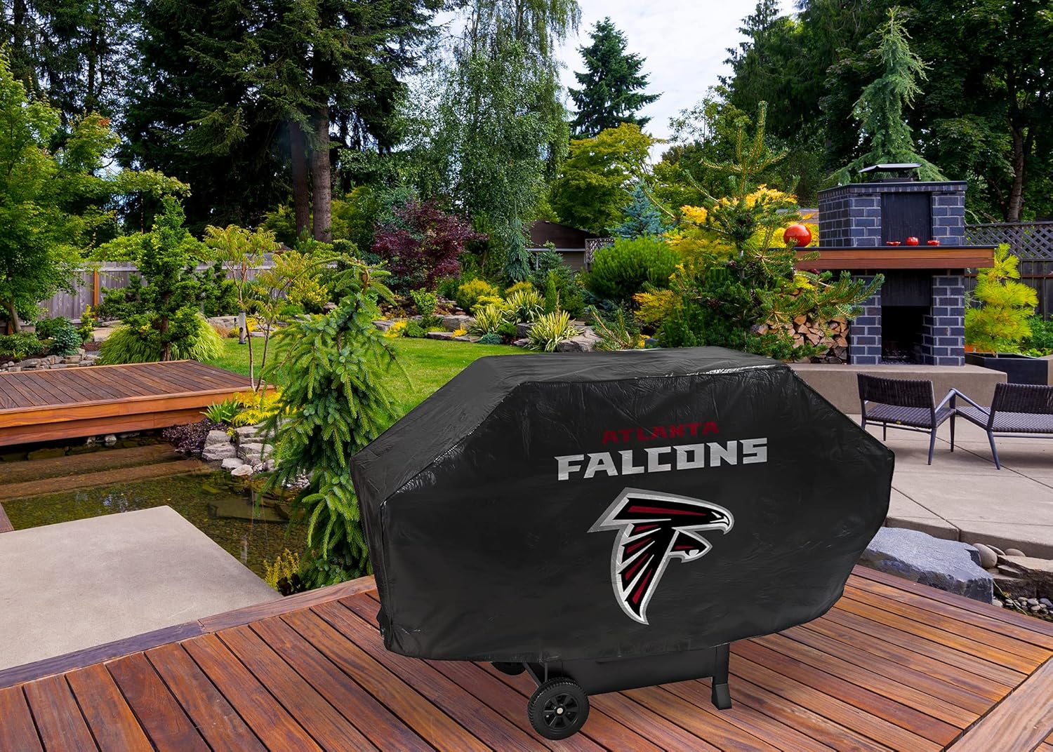 Rico Industries NFL Tennessee Titans Deluxe Vinyl Padded Grill Cover : Everything Else