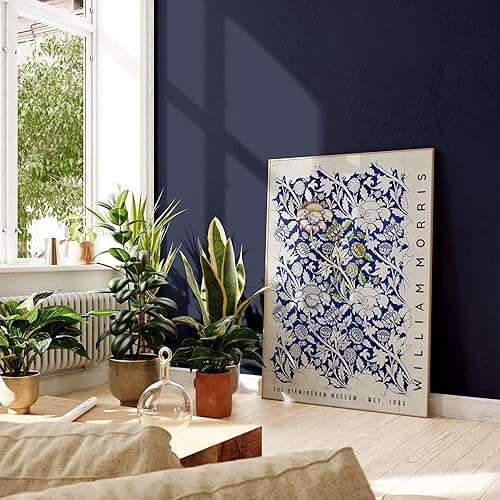 Póster de William Morris para pared, impresión de arte textil, decoración del hogar Morris, póster vintage de museo Art Nouveau, nuevo hogar, 24 x