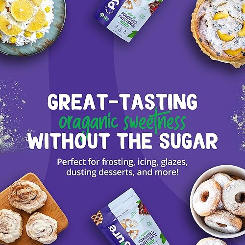 Miniatura 5 de Pyure Mezcla de edulcorantes orgánicos en polvo de Stevia sustituto del azúcar 21 12 onzas