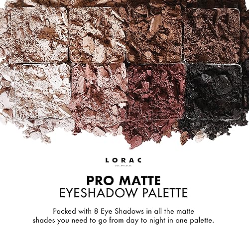 Miniatura 3 de LORAC PRO - Paleta de sombras de ojos mate  Sombras de ojos mezclables  Espejo compacto