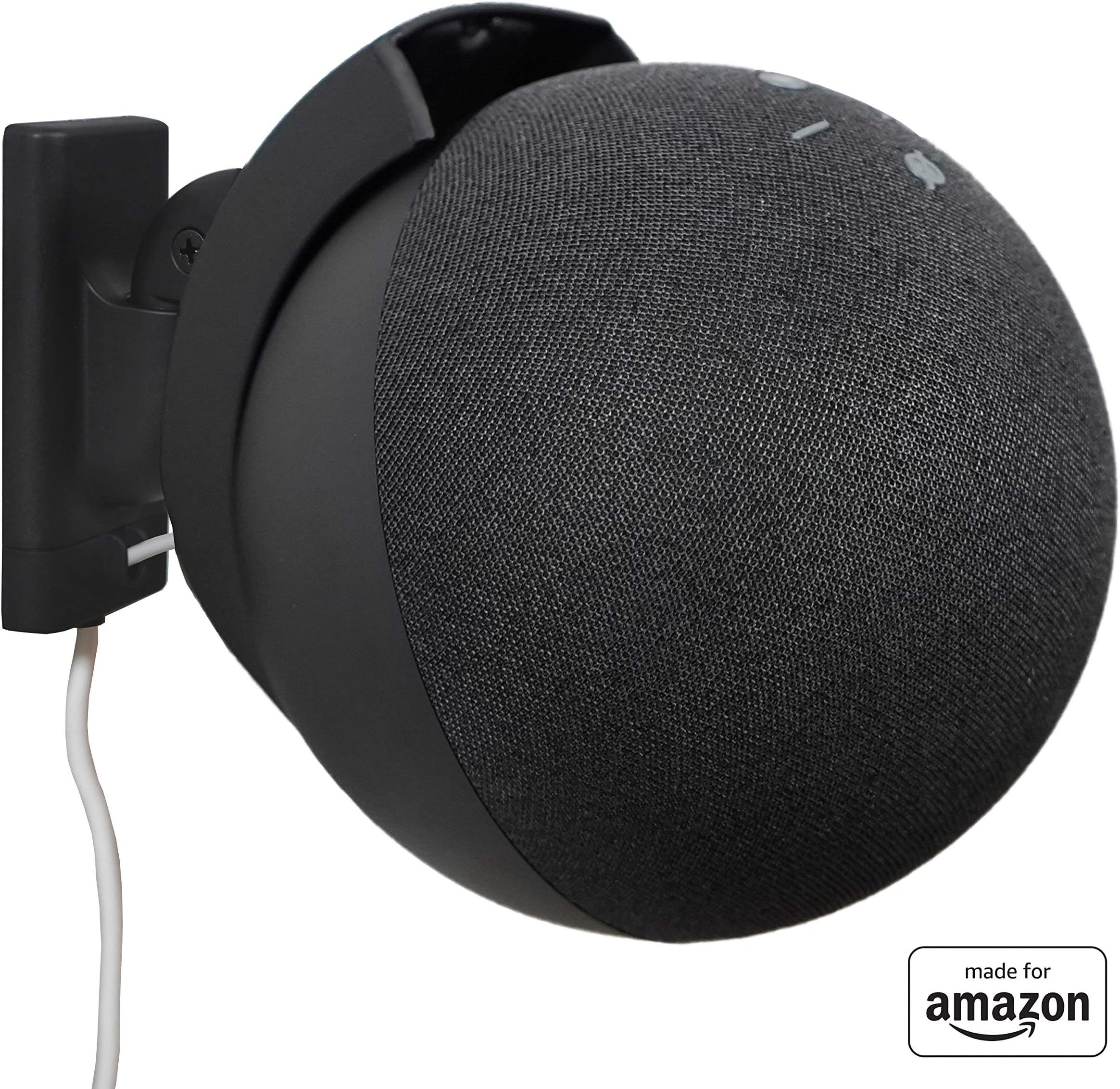 Made For Amazon Wall Mount, Black, Echo (4th generation)