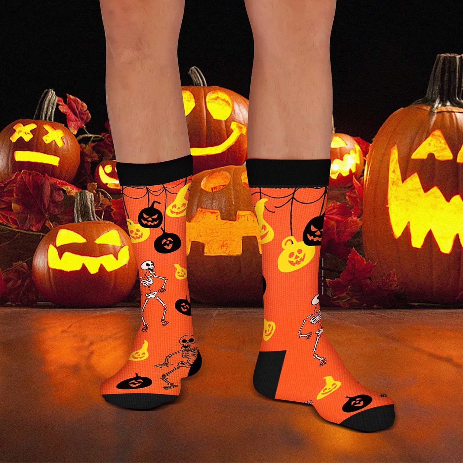 Funny Halloween Socks for Men Women Teen Boys- Fun Novelty Crazy Dress Crew Cool Socks - Halloween Gifts Costumes - Image 6