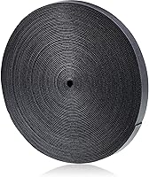 Vista 1 de WILLBOND 3/4 Inch x 90ft Fastening Tape Cable Ties Reusable Fastening Nylon Tape Double Side Hook Roll Hook and Loop Straps Wires Cords Management