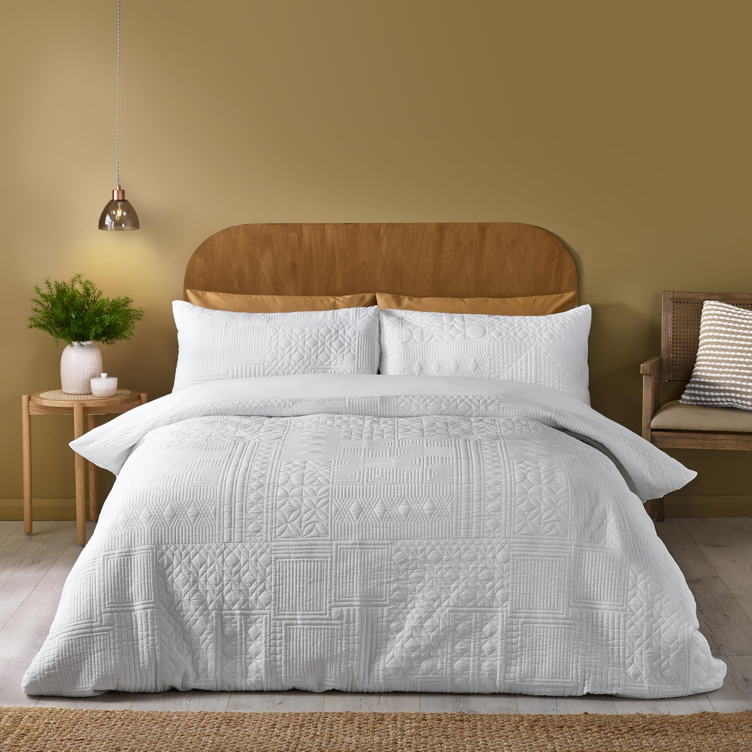 Catherine Lansfield Folkstone Geo Duvet Cover Set
