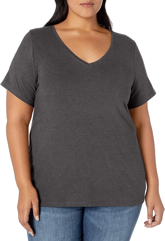 remera Amazon Essentials manga corta talla extra para mujer